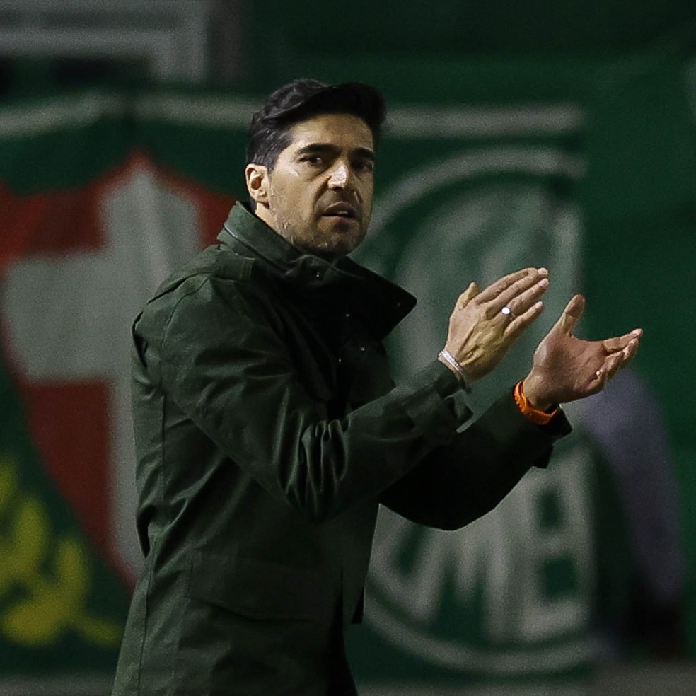 Abel Ferreira em Juventude x Palmeiras — Foto: Cesar Greco/Palmeiras