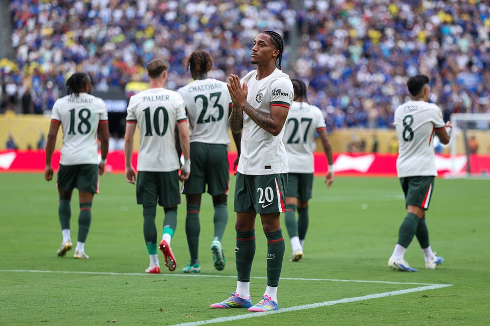 João Pedro fez os dois gols do Chelsea na vitória sobre o Fluminense na Copa do Mundo de Clubes — Foto: Getty Images