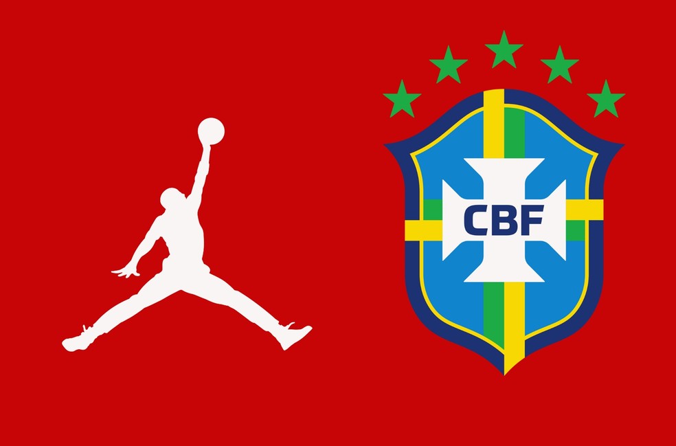 Camisa seleo brasileira vermelha  Foto: Divulgao/Footy Headlines