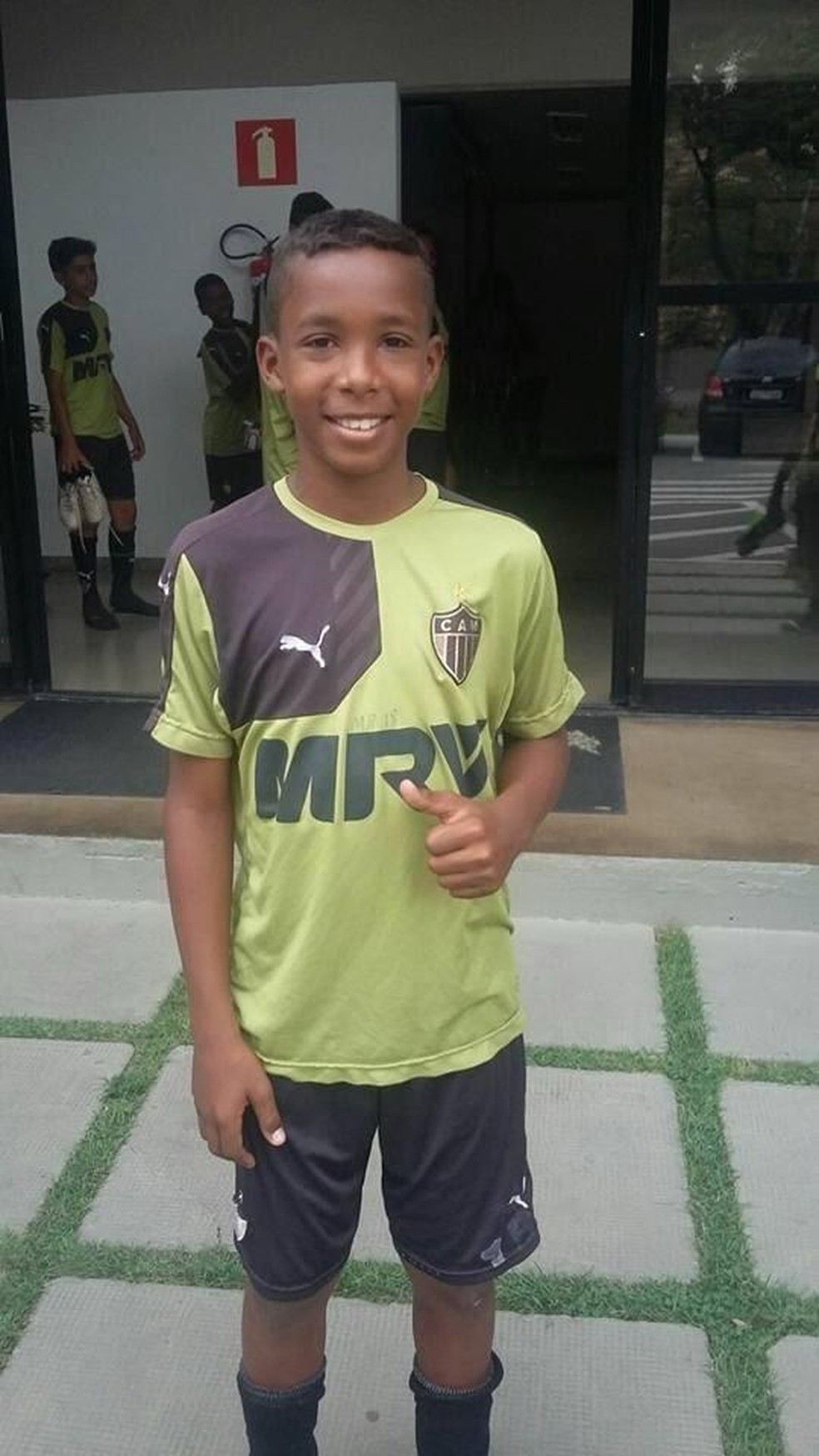 Kevin passou no teste do Atlético-MG em 2013 — Foto: Arquivo pessoal