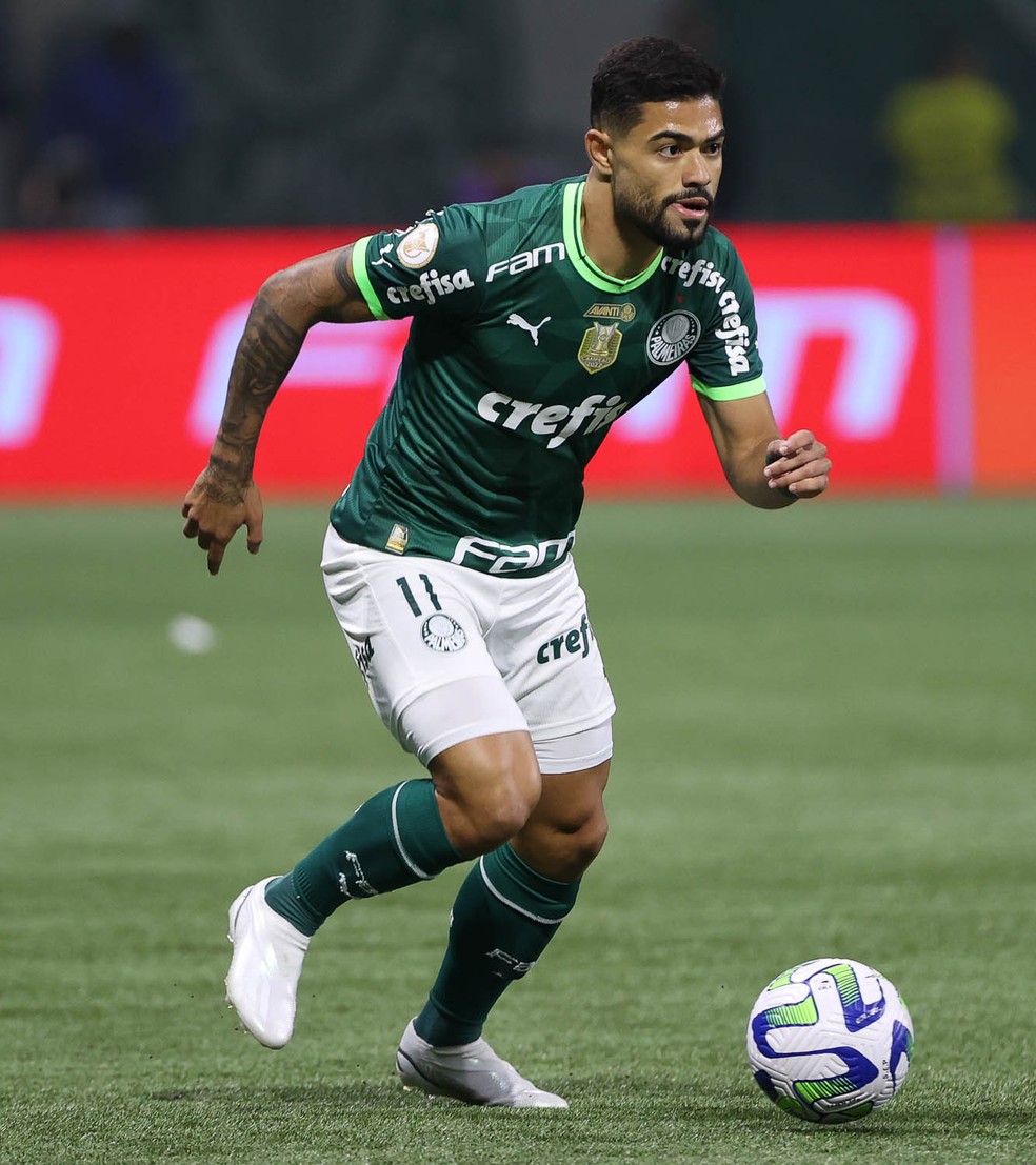 Bruno Tabata em Palmeiras x Grêmio — Foto: Cesar Greco/Palmeiras