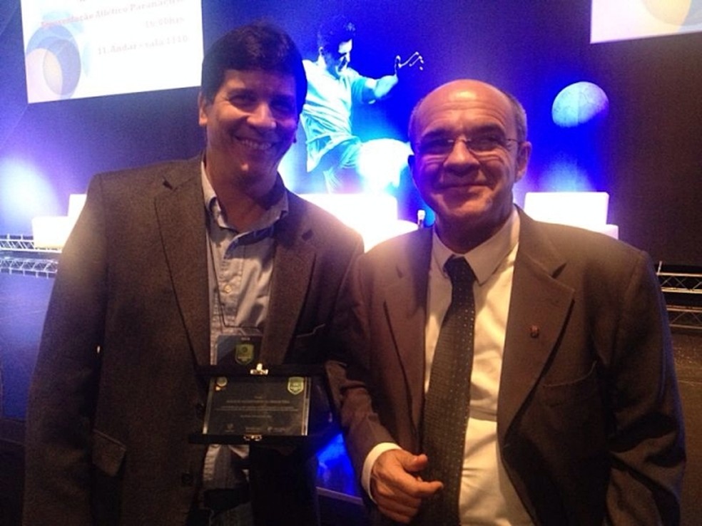 Paulo Dutra e Eduardo Bandeira de Mello trabalharam juntos no Flamengo — Foto: Divulgação / Flamengo