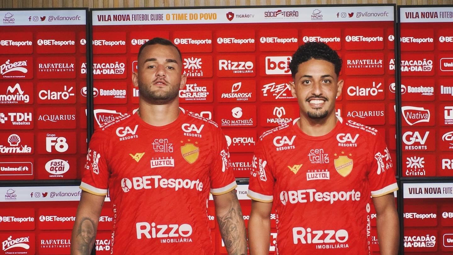 Vila Nova apresenta atacante Igor Torres e lateral-esquerdo Rhuan