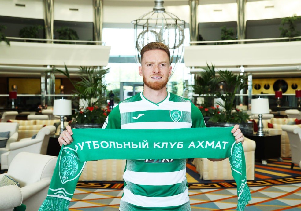 Lucas Lovat está acertado com o Goiás — Foto: Divulgação/Akhmat Grozny