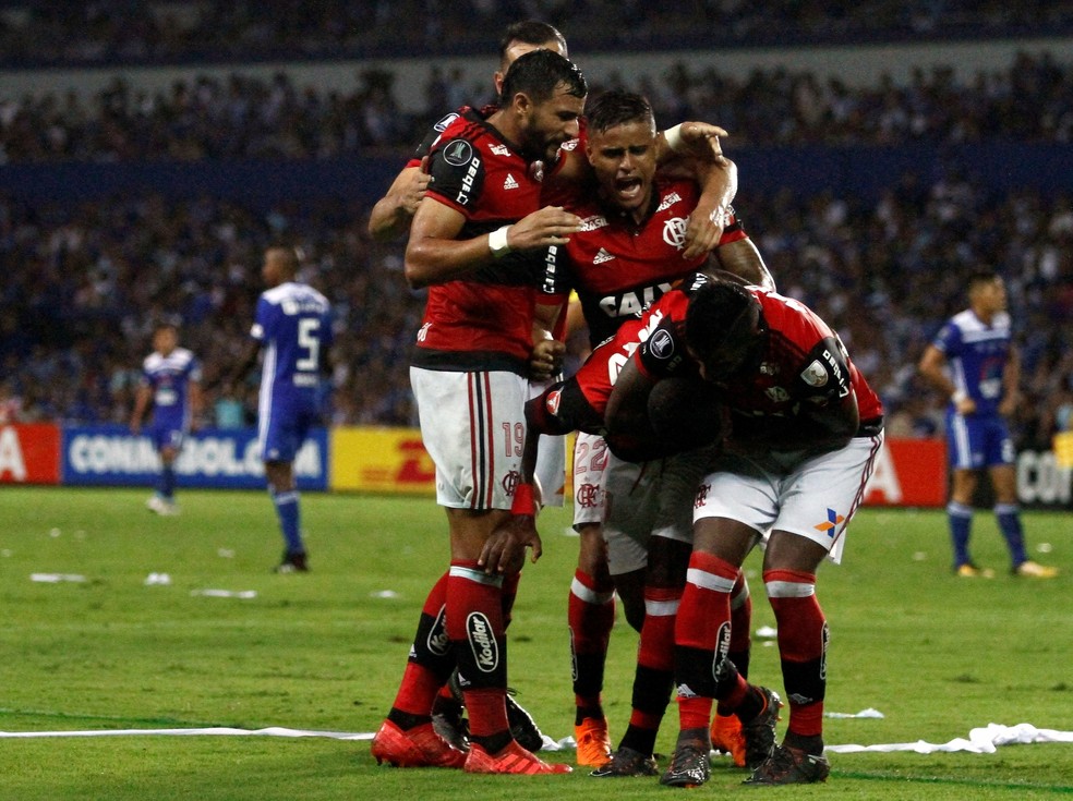 Emelec é a maior vítima do Flamengo na Libertadores — Foto: Reuters