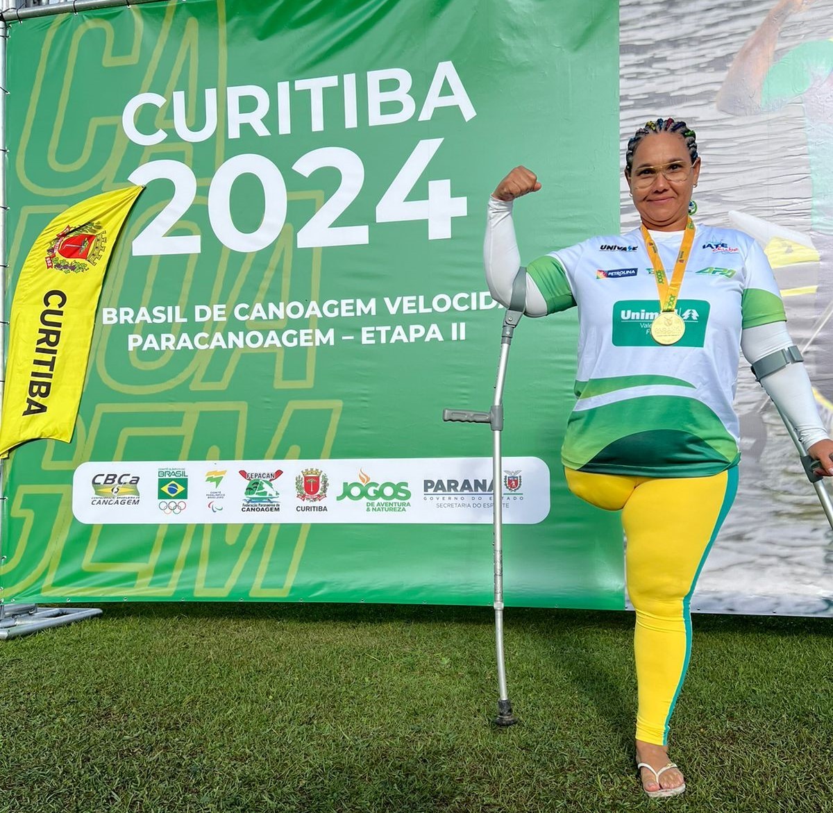 Atleta da APA conquista a medalha de ouro na 2ª etapa da Copa Brasil de Paracanoagem