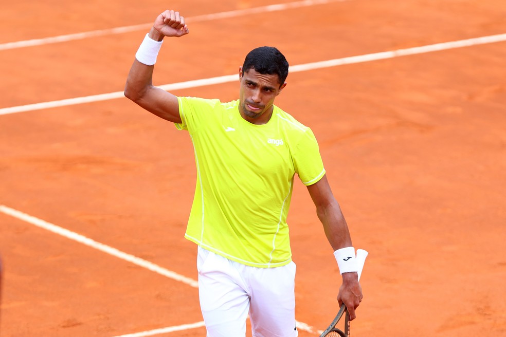 Thiago Monteiro no Masters 1000 de Roma — Foto: Getty Images