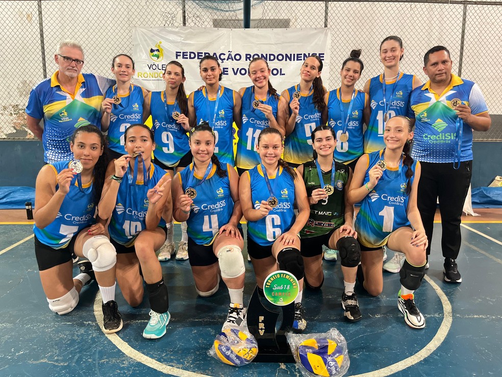 Seleção Rondoniense feminina de vôlei vence torneio da categoria na capital — Foto: Divulgação