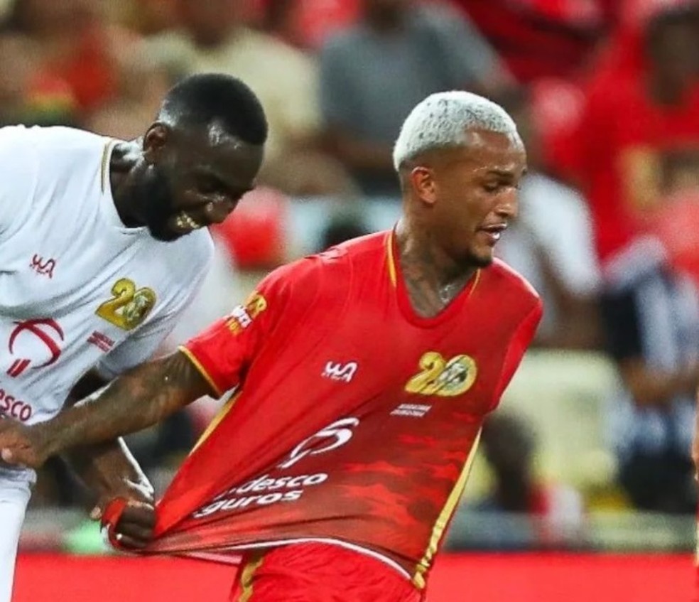 Wesley, do Flamengo, no Jogo das Estrelas — Foto: Reprodução/Instagram