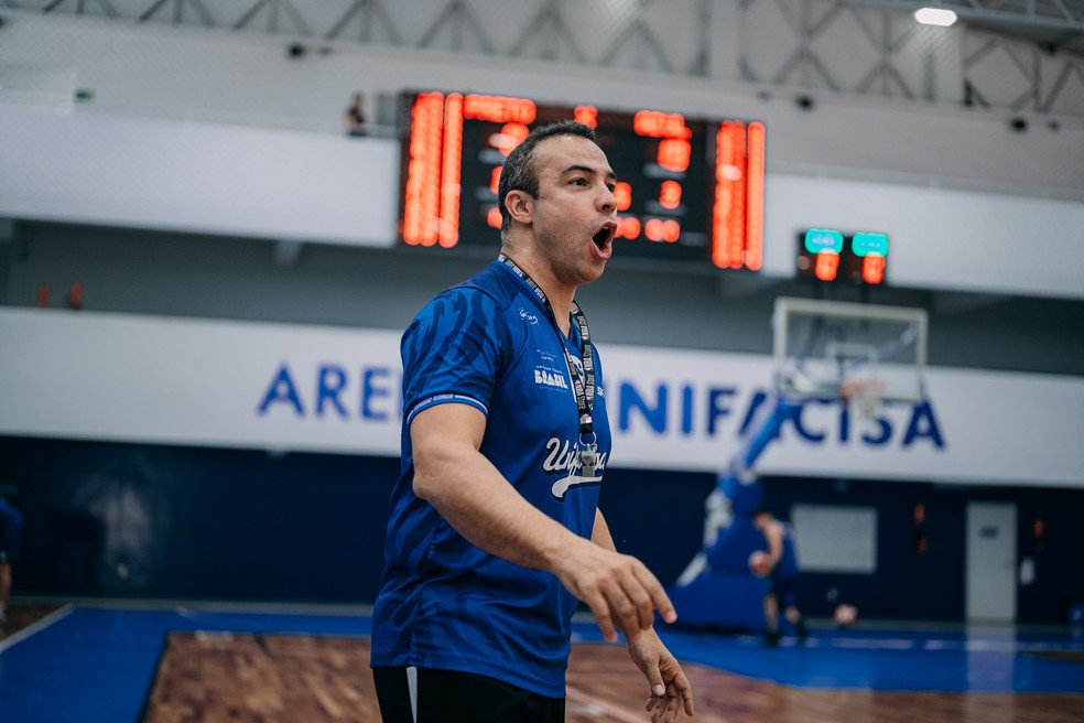 Pablo Costa, técnico da Unifacisa — Foto: Gabriella Tayane / Basquete Unifacisa