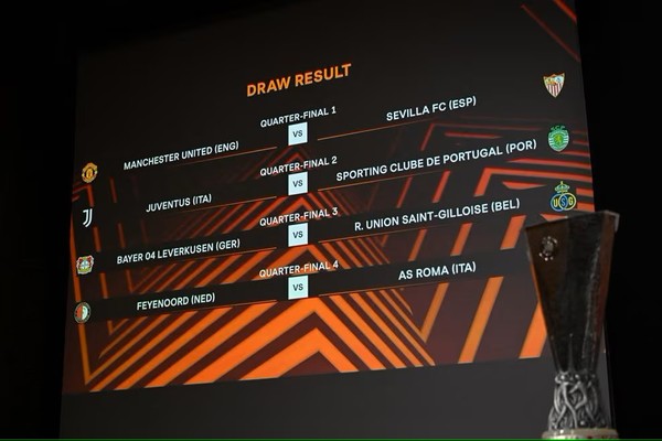 Uefa define os confrontos das quartas de final da Liga Europa - Esportes -  R7 Futebol