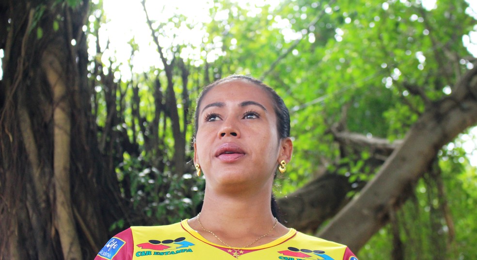 Viviane Andrade, jogadora do Genus — Foto: Renato Pereira