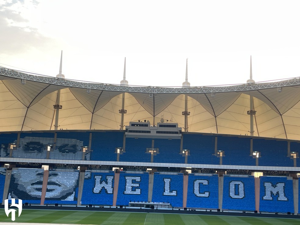 Mosacio para Neymar no Al-Hilal  Foto: DIVULGAO