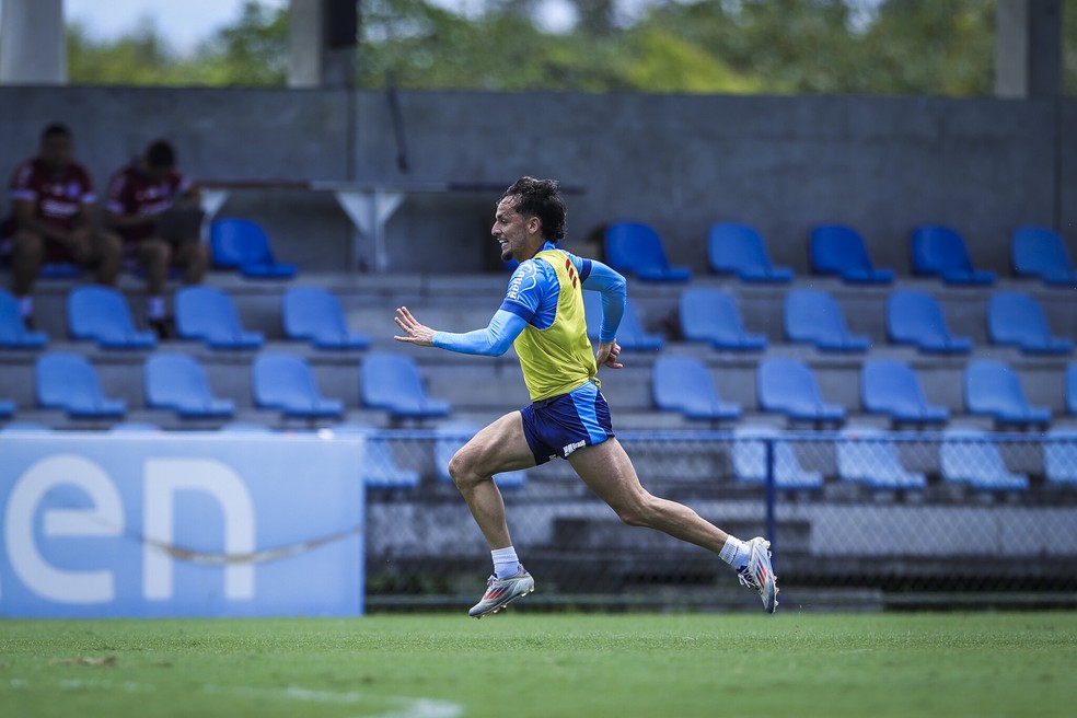 Biel está recuperado de lesão nas costas e pode voltar a jogar pelo Bahia — Foto: Rafael Rodrigues / EC Bahia