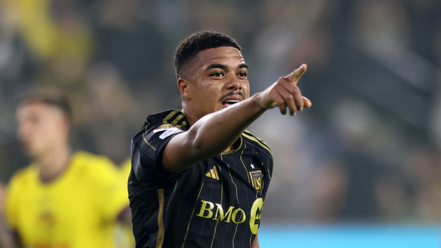 Igor Jesus, ex-Flamengo, festeja gol do empate na classificação do Los Angeles FC contra o América-MX