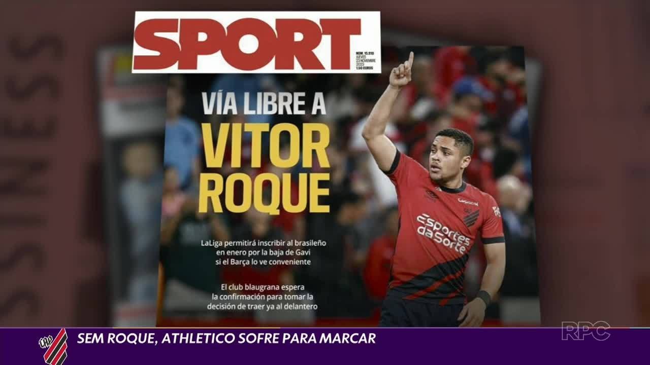 Sem Vitor Roque, ataque do Athletico sofre para marcar