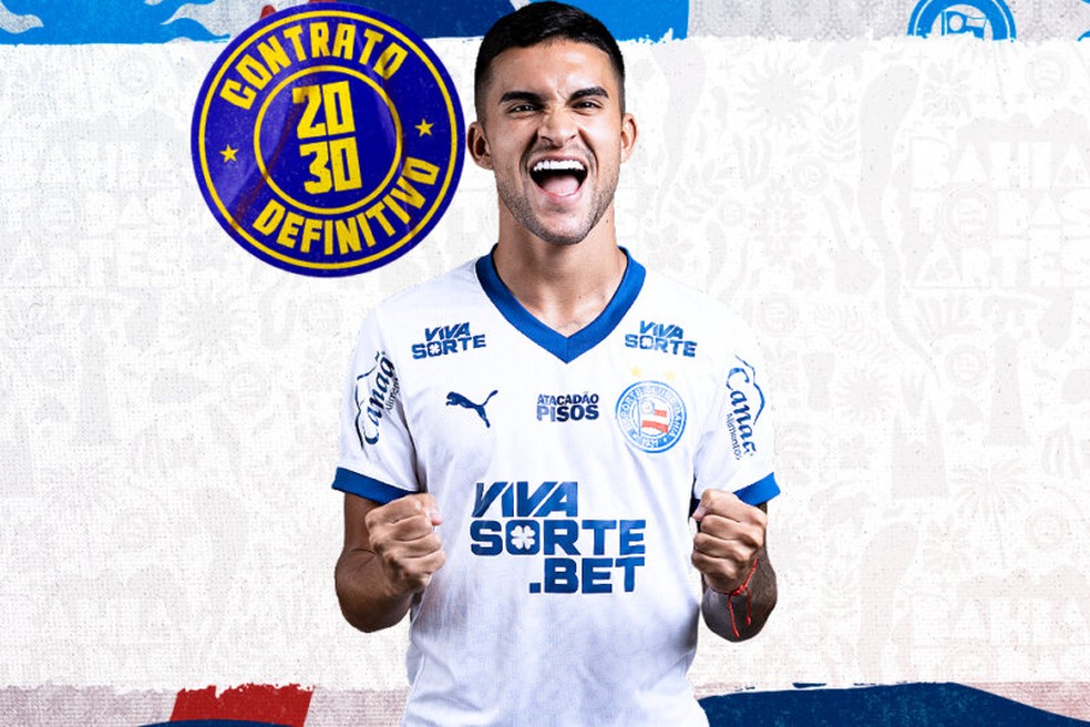 Bahia anunciou compra de Rodrigo Nestor ao longo desta temporada — Foto: Divulgação / EC Bahia