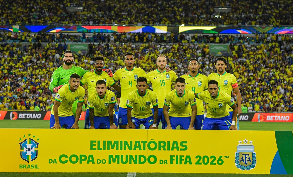 Jogadores da seleção brasileira — Foto: Joilson Marcone / CBF