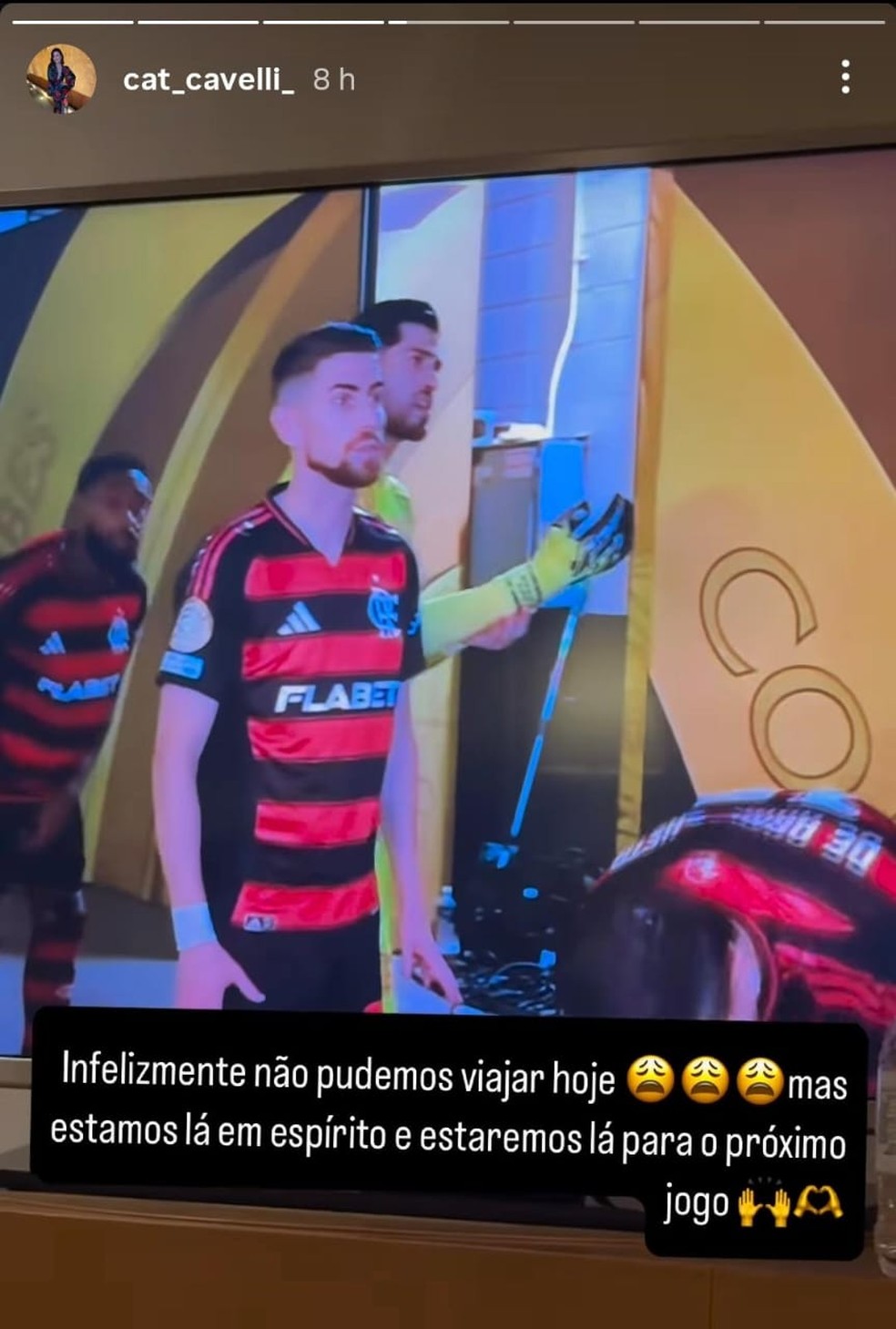 Esposa de Jorginho anuncia ida para o Flamengo x Chelsea  Foto: Reproduo / Instagram
