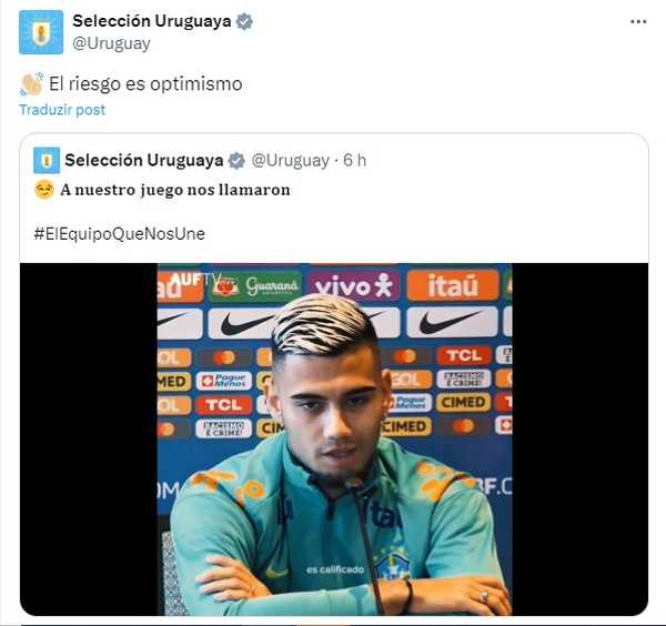 Seleção uruguaia provoca Brasil após eliminação na Copa América: “Risco é otimismo” | seleção brasileira