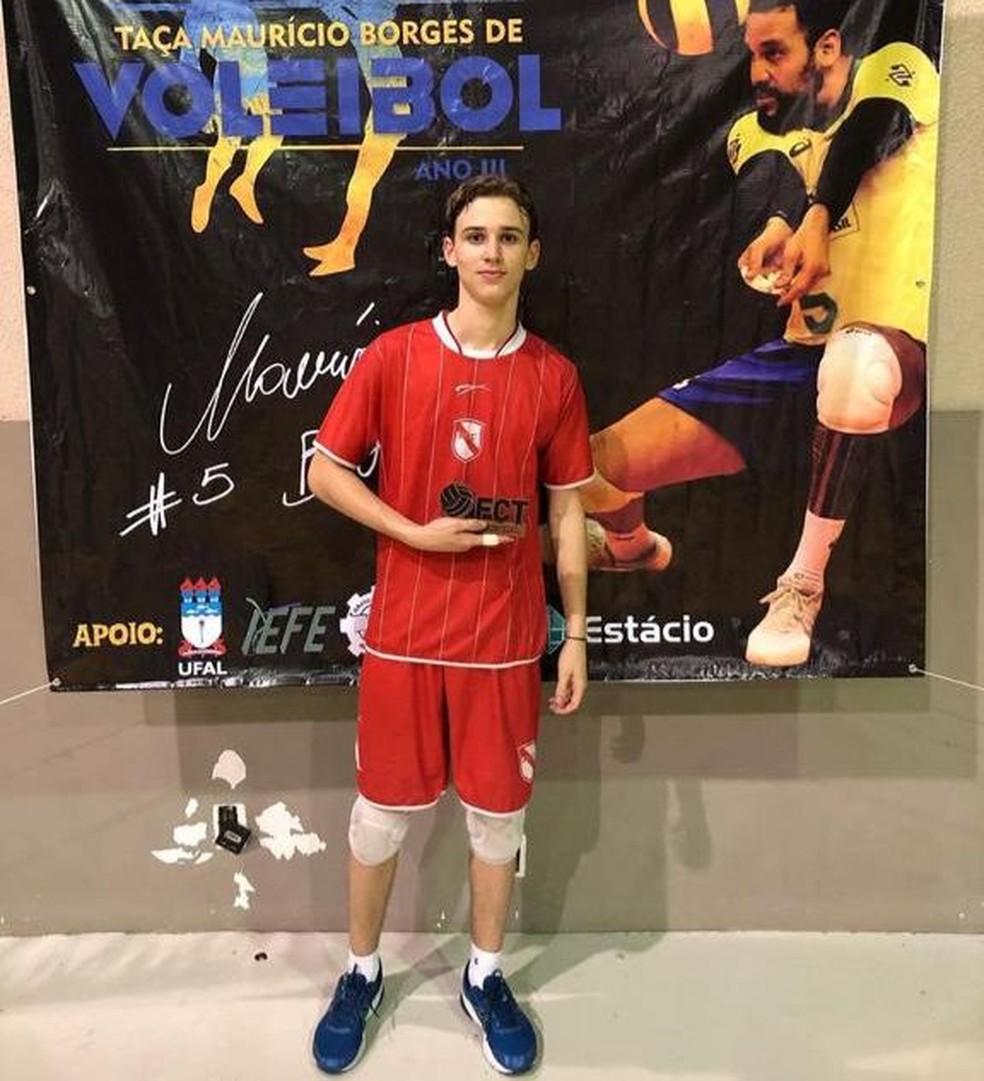 João Pedro com 14 anos ,quando começou a se destacar nos campeonatos em Alagoas — Foto: João Pedro/Arquivo pessoal