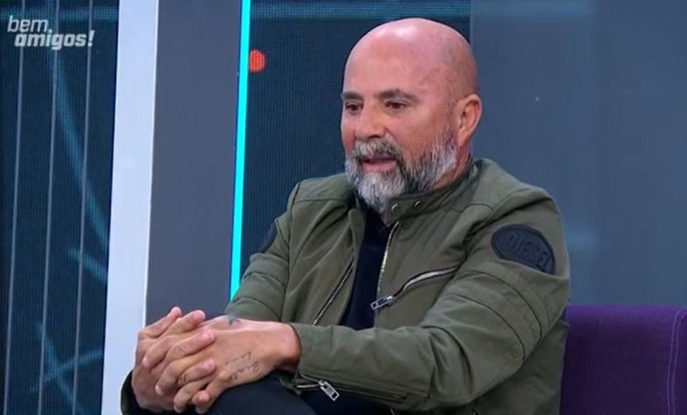 Jorge Sampaoli no "Bem, Amigos!" em agosto de 2022 &mdash; Foto: Reprodu&ccedil;&atilde;o/sportv
