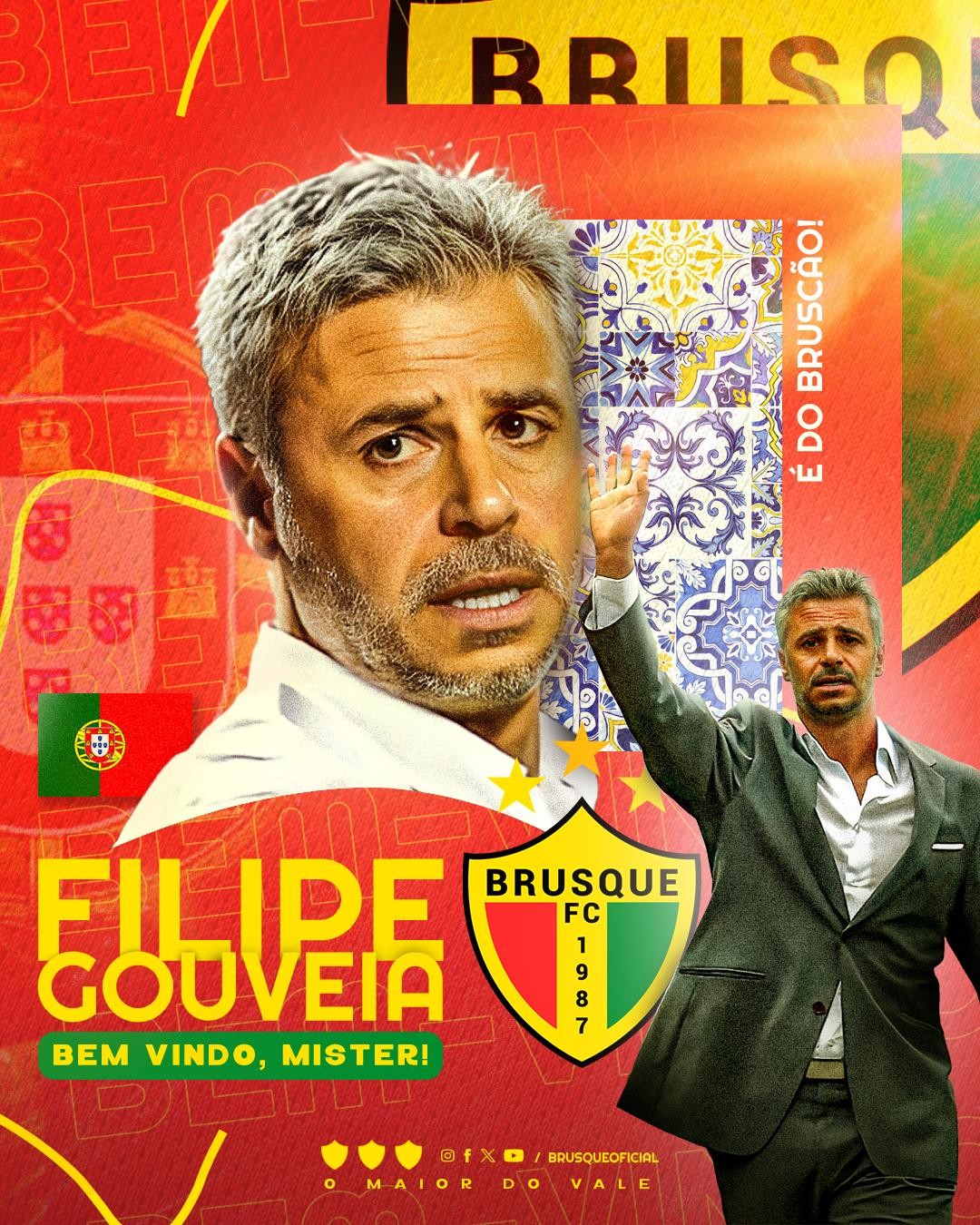 Brusque anuncia novo técnico português