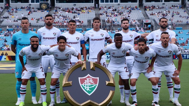 Jogadores do Fluminense contra a Inter na Copa de Clubes
