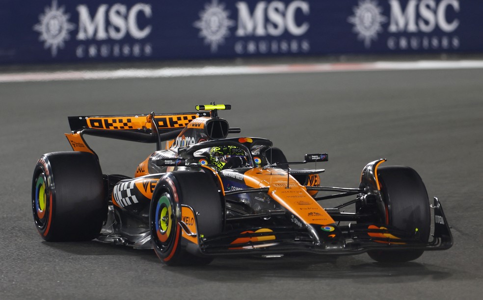 Lando Norris durante a classificao para o GP de Abu Dhabi  Foto: Rula Rouhana/Reuters