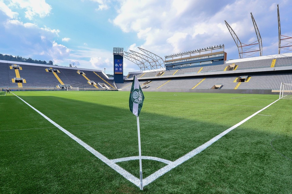 Arena Barueri passou a ter gramado sintético em 2025 — Foto: Staff Images/ CBF