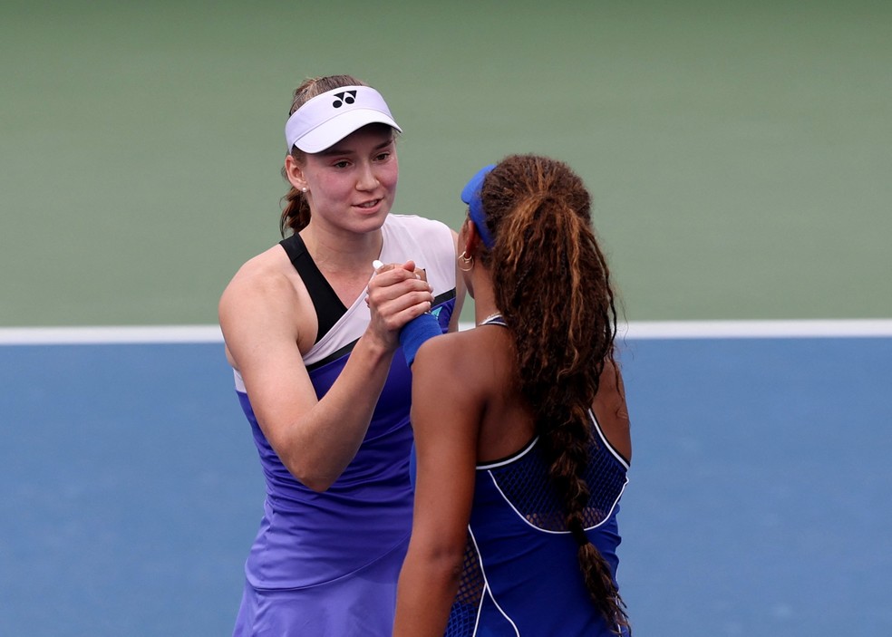 Rybakina elimina dublê de Serena Williams na estreia do US Open — Foto: Reuters/Amber Searls