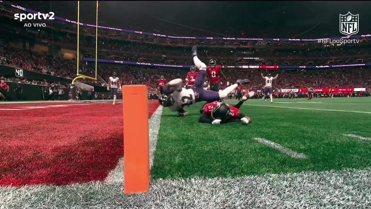 NFL: Ravens viram sobre Falcons em jogo dramático na prorrogação