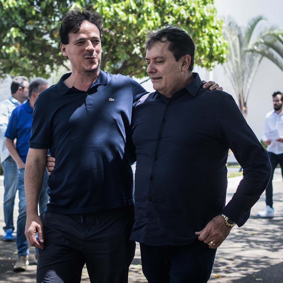 Fernando Diniz e Pedro Lourenço no Cruzeiro — Foto: Gustavo Aleixo/ Cruzeiro