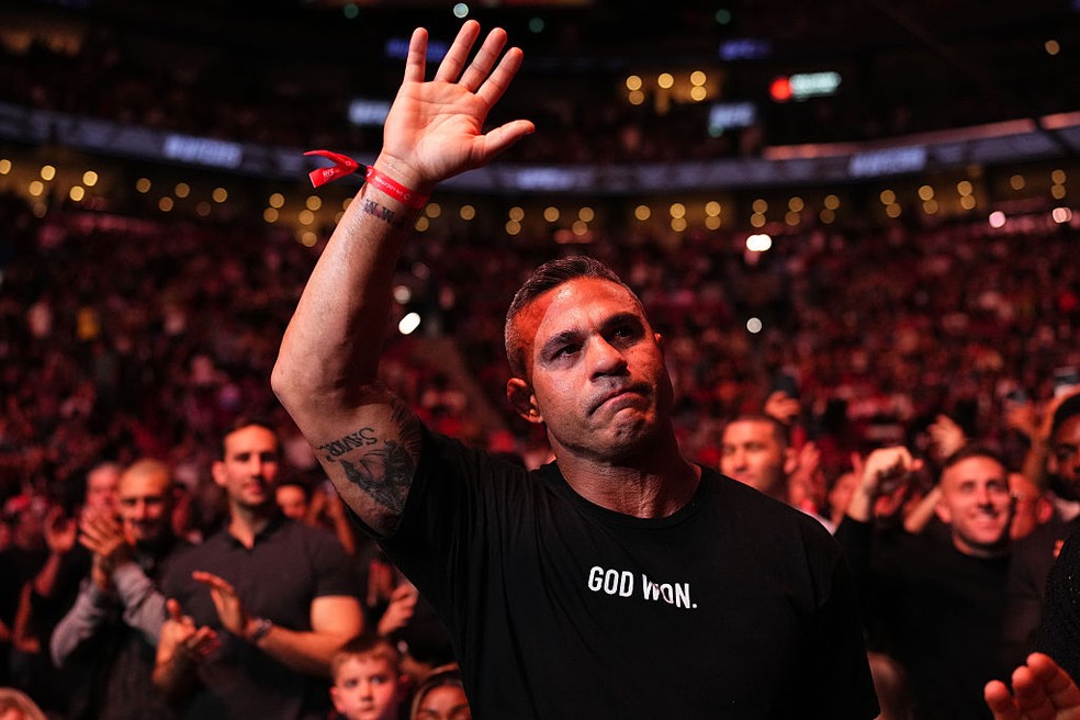 Victor Belfort é anunciado no Hall da Fama do UFC — Foto: Chris Unger/Zuffa LLC