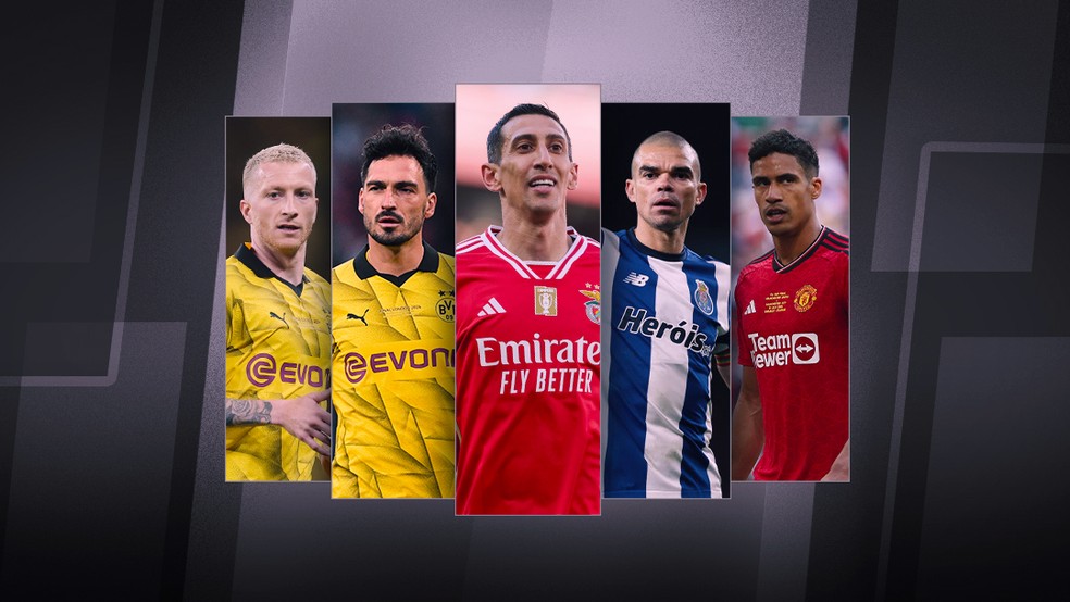 Reus, Hummels, Di María, Pepe e Varane, alguns dos jogadores livres no mercado europeu — Foto: ge