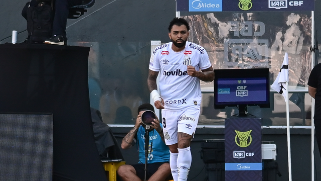 Gabigol em Santos x Fluminense