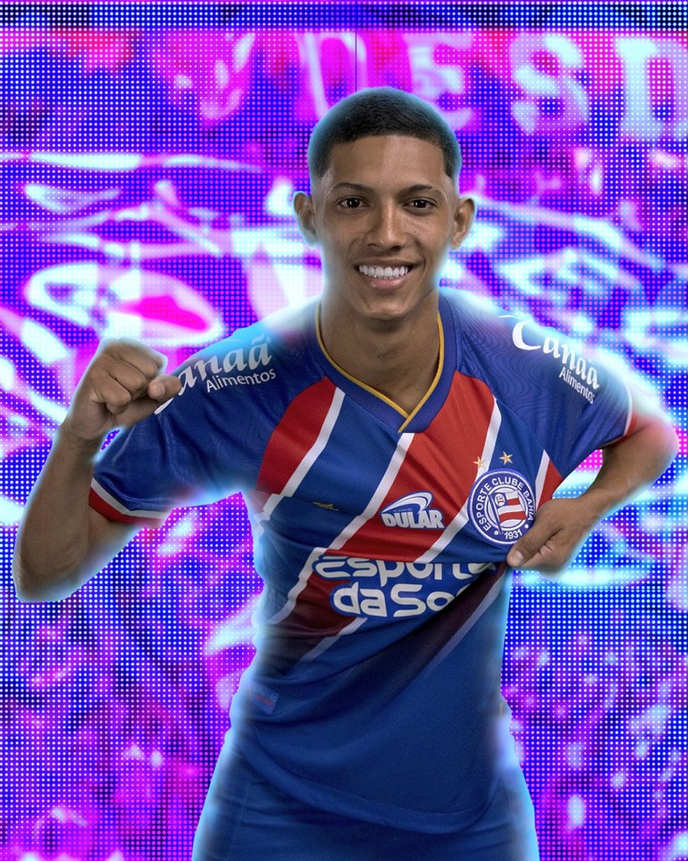 Erick Pulga é anunciado pelo Bahia — Foto: Divulgação/EC Bahia