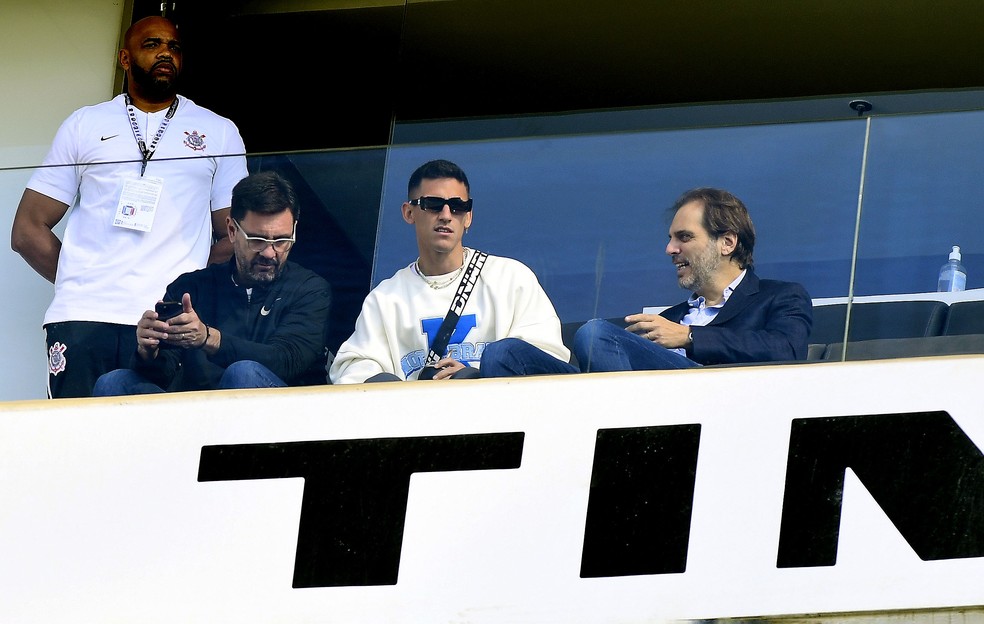 Rojas, reforço do Corinthians, na Neo Química Arena — Foto: Marcos Ribolli