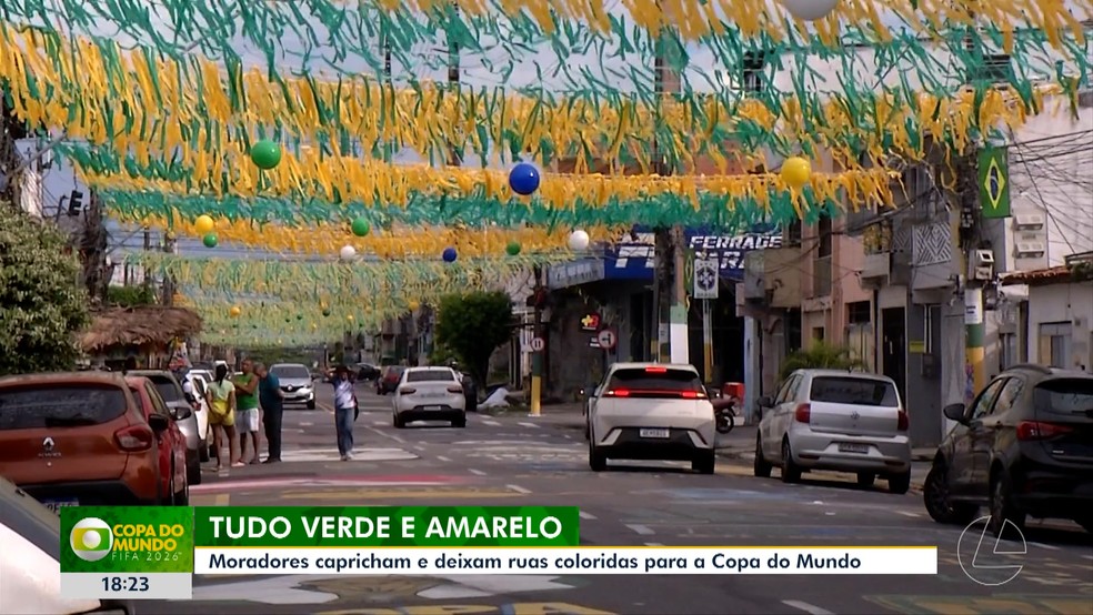 decorar as ruas no bairro da Cremação