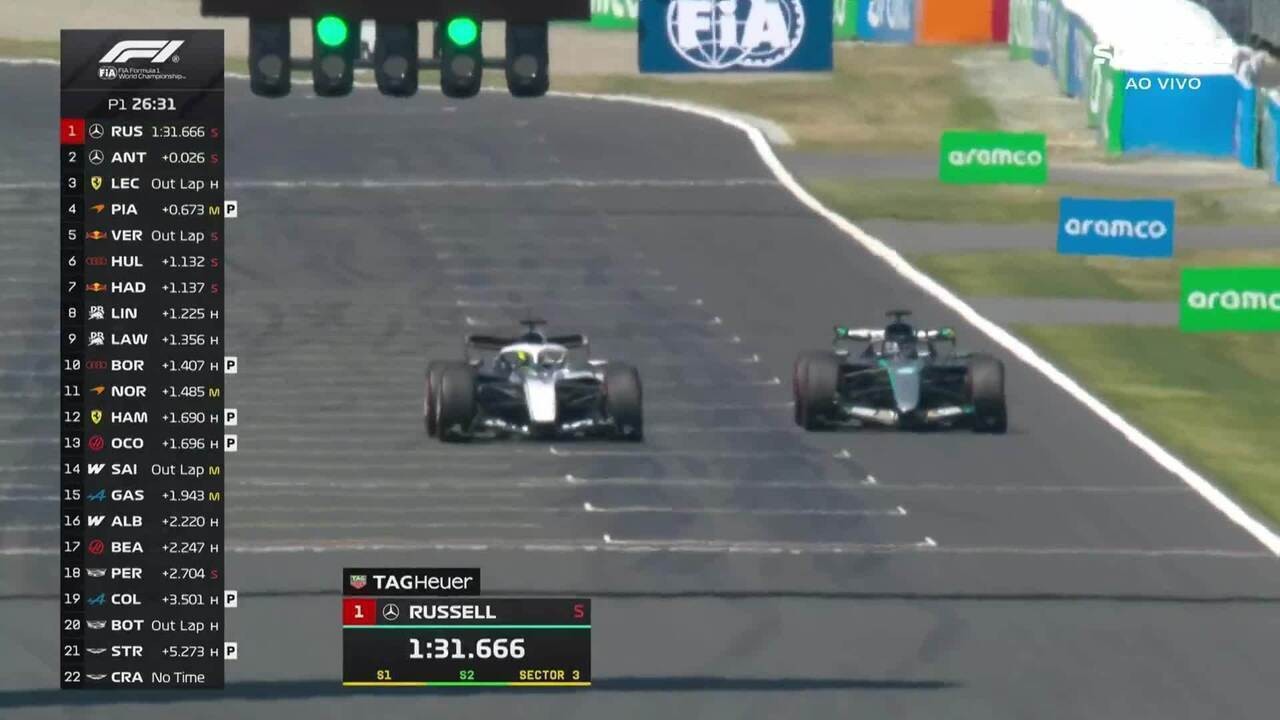 GP do Japão: Piastri lidera 2º treino livre; Bortoleto é 16º