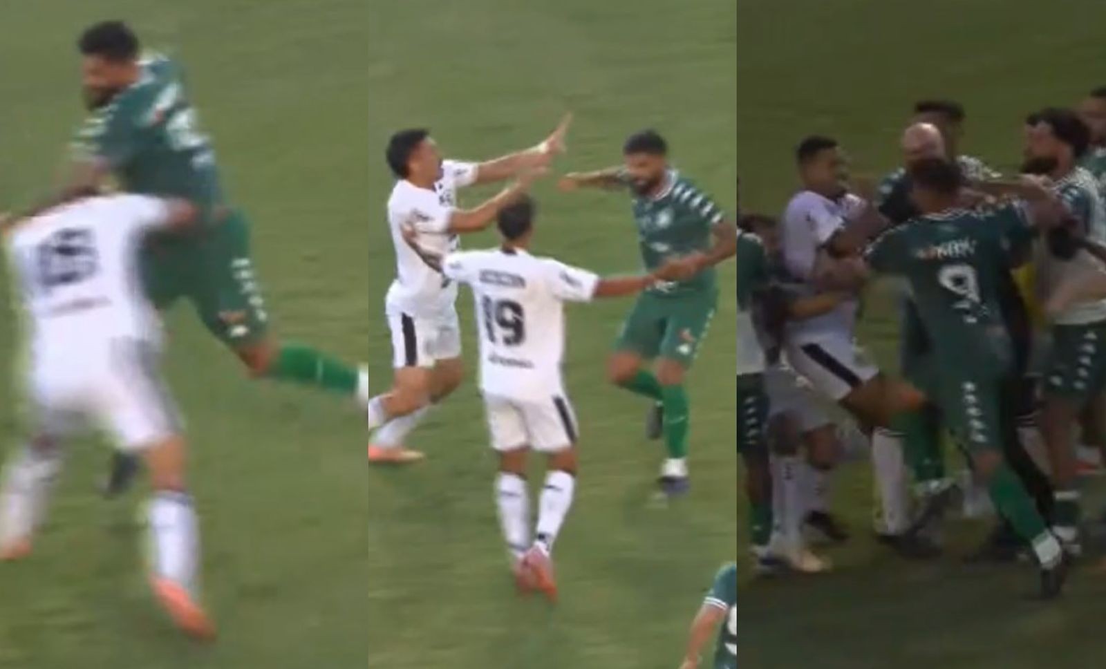 Lembra dele? Ex-Palmeiras é expulso e agride adversários com socos em sequência