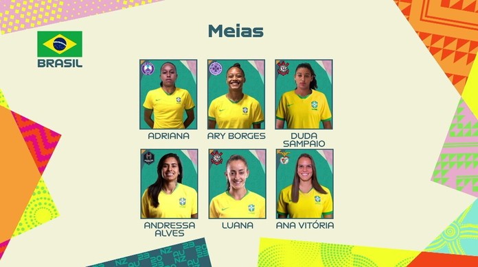 Seleção brasileira na Copa do Mundo 2023: veja jogadoras