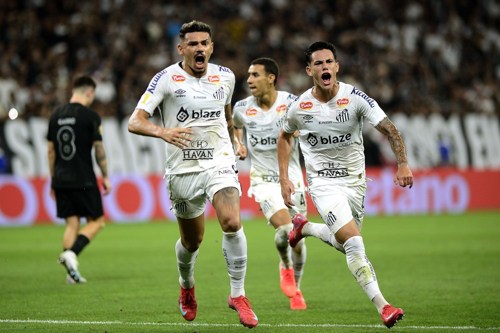 Gol do Santos - Corinthians x Santos — Foto: Marcos Ribolli