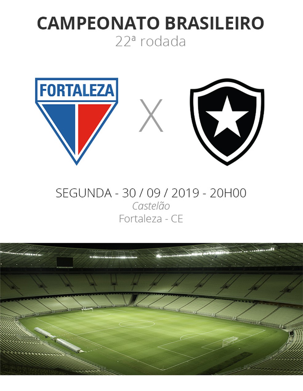 Fortaleza x Botafogo ao vivo pelo Brasileirão Série A 2023; siga transmissão