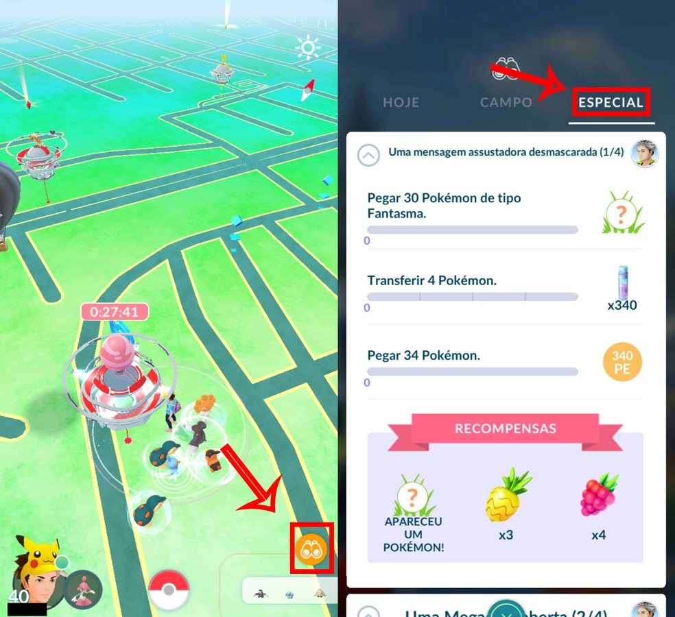 Pokémon GO: Uma Mensagem Assustadora Desmascarada; como fazer pesquisa, esports