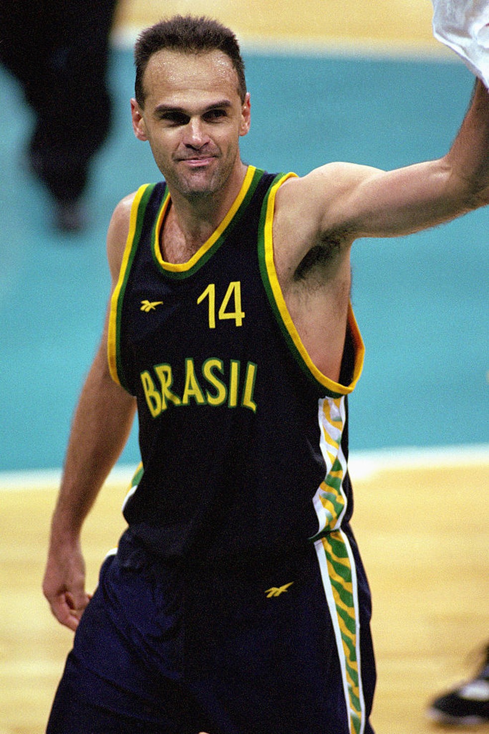 Oscar Schmidt é o jogador com o maior número de pontos na história dos Jogos Olímpicos: 1093 — Foto: Jed Jacobsohn/Getty Images