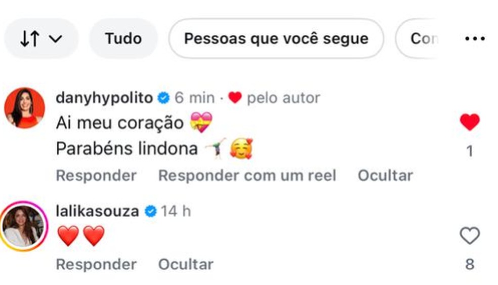 Dani Hypólito e Laís Souza comentaram no vídeo — ginasta de 10 anos