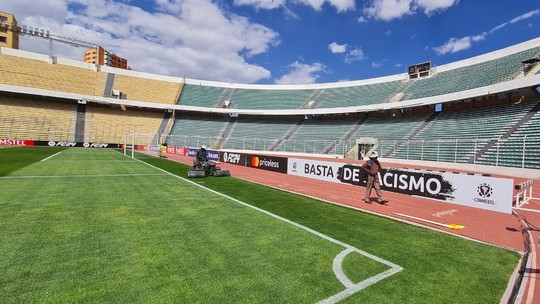 Veja imagens do estádio que receberá Bolívar x Flamengo - Foto: (Edson Viana / ge)