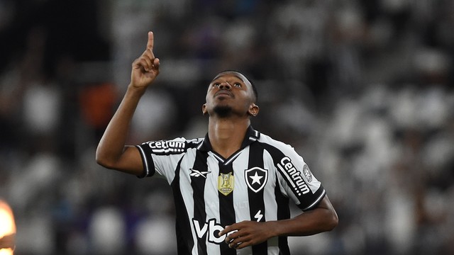 Jeffinho no jogo entre Botafogo x Bahia