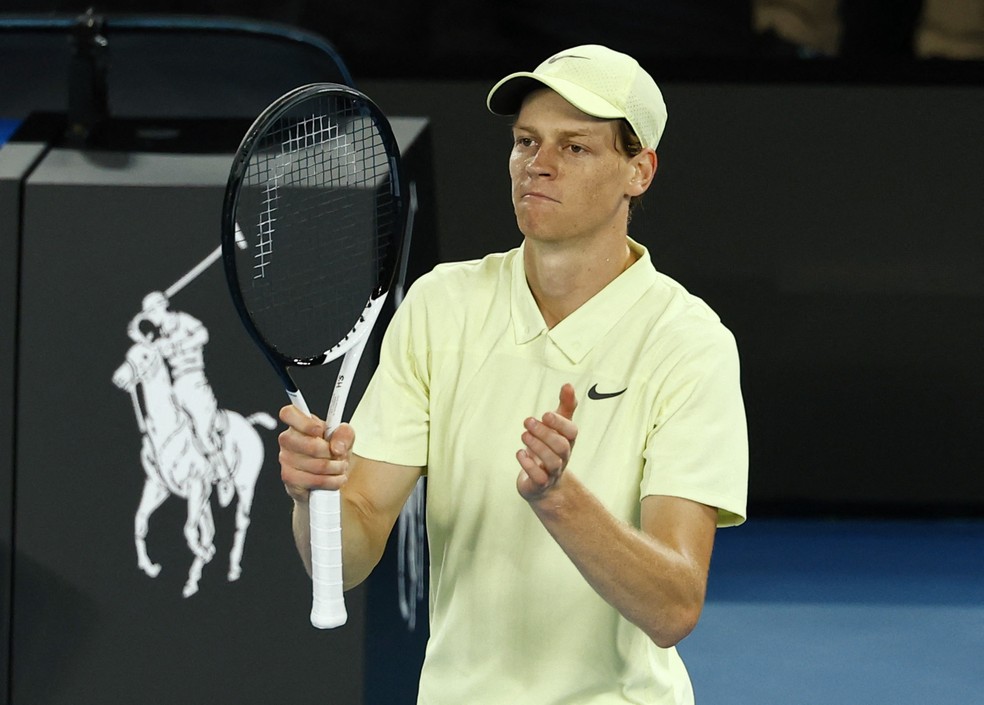 Jannik Sinner no Australian Open — Foto: REUTERS/Kim Kyung-Hoon